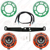 Hella Genuine Supertone Red Horn PAIR w/PSR Coloured Covers, Harness & Bracket