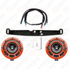 Hella Genuine Supertone Red Horn PAIR w/PSR Coloured Covers, Harness & Bracket