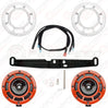 Hella Genuine Supertone Red Horn PAIR w/PSR Coloured Covers, Harness & Bracket