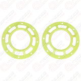 Hella Genuine Supertone Red Horn PAIR w/PSR Coloured Covers, Harness & Bracket