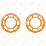Hella Genuine Supertone Red Horn PAIR w/PSR Coloured Covers, Harness & Bracket