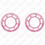Hella Genuine Supertone Red Horn PAIR w/PSR Coloured Covers, Harness & Bracket