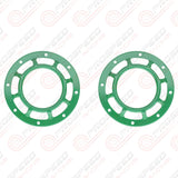 Hella Genuine Supertone Red Horn PAIR w/PSR Coloured Covers, Harness & Bracket