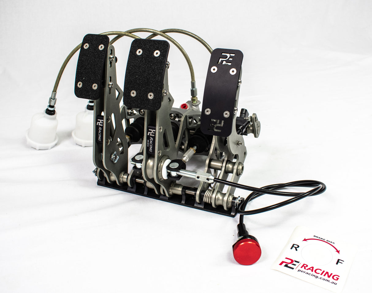 PE Racing Manual 3 Pedal Box - Billet