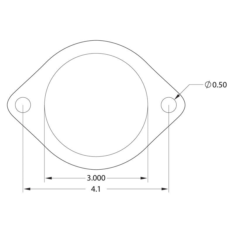 Grimmspeed 3" 2-Bolt Cat Back Exhaust Gasket