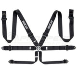 Sparco FIA Approved 6 Point Harness - 3" Shoulder Straps, Aluminium Hardware