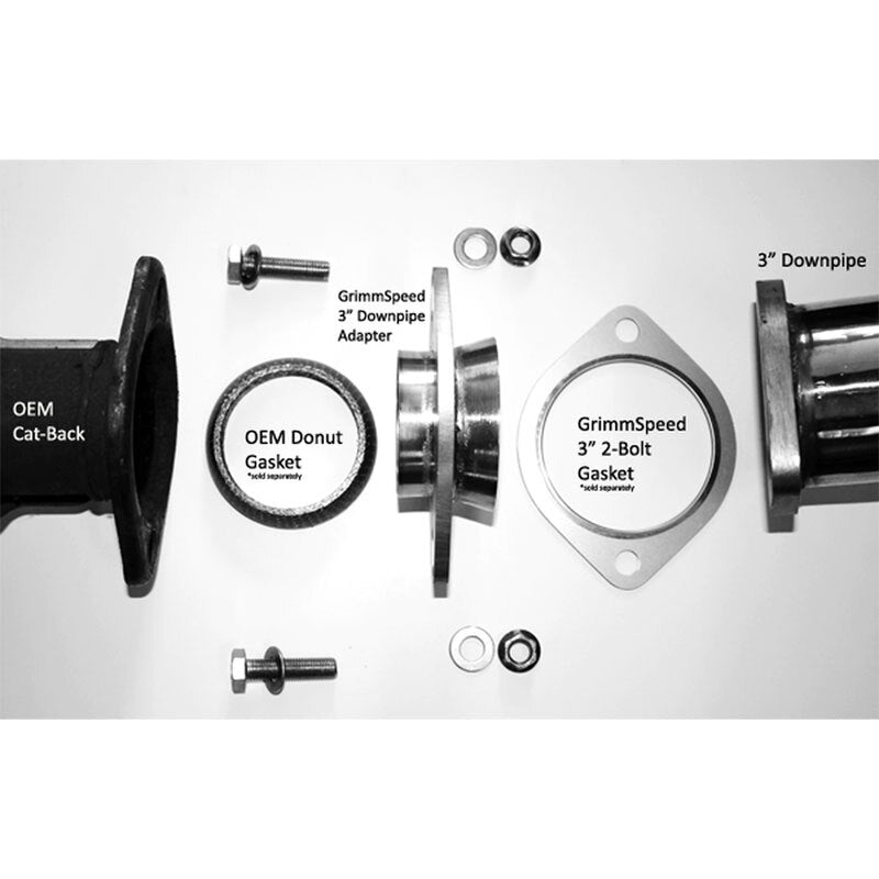 Grimmspeed 3" Down Pipe to OEM Cat Back Exhaust Adaptor