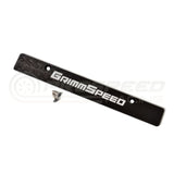 Grimmspeed License Plate Delete Black/Silver - Subaru WRX & STI 06-14 094079 | Pro Speed Racing