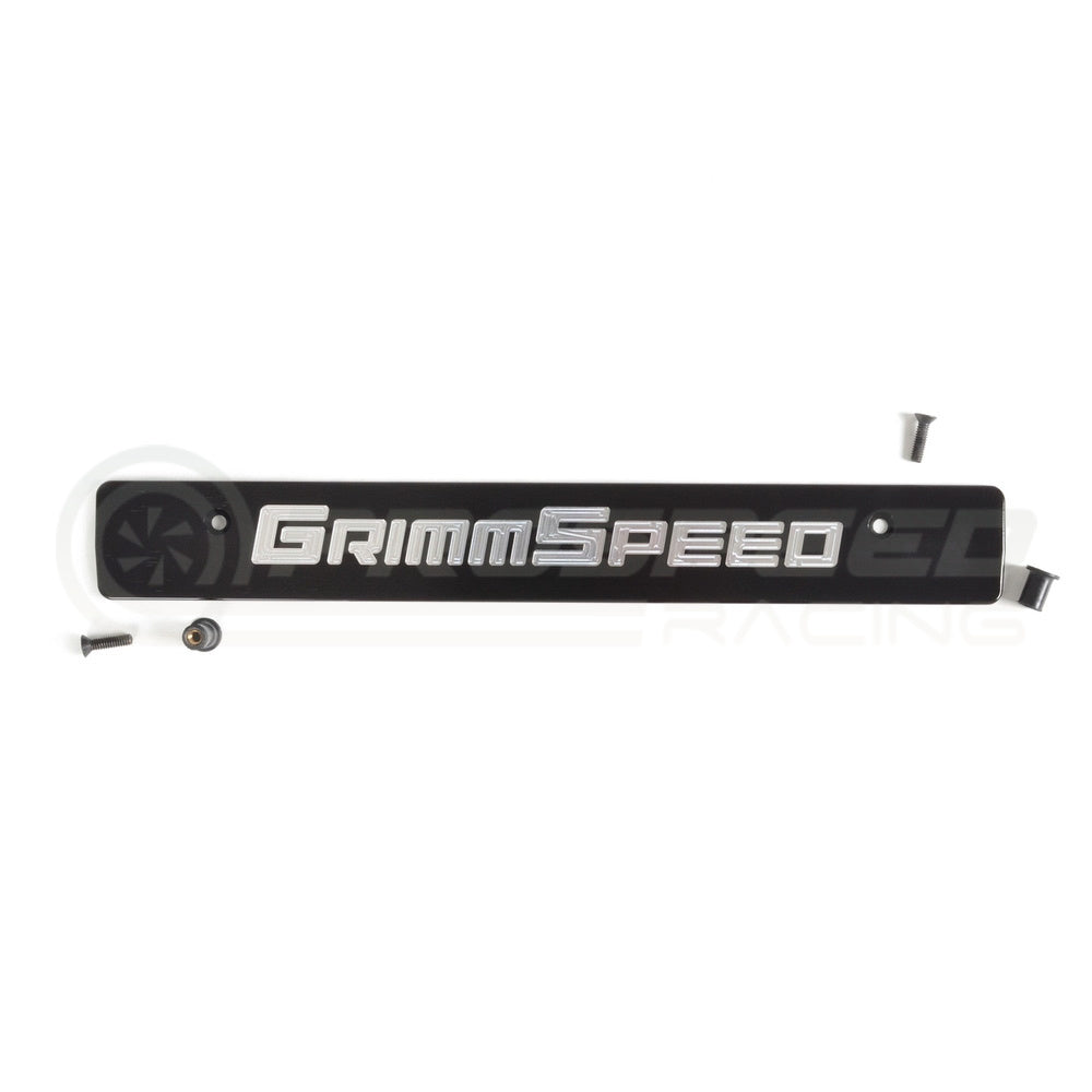 Grimmspeed License Plate Delete Black/Silver - Subaru Forester 97-13 094080 | Pro Speed Racing