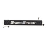 Grimmspeed License Plate Delete Black/Silver - Subaru Forester 97-13 094080 | Pro Speed Racing