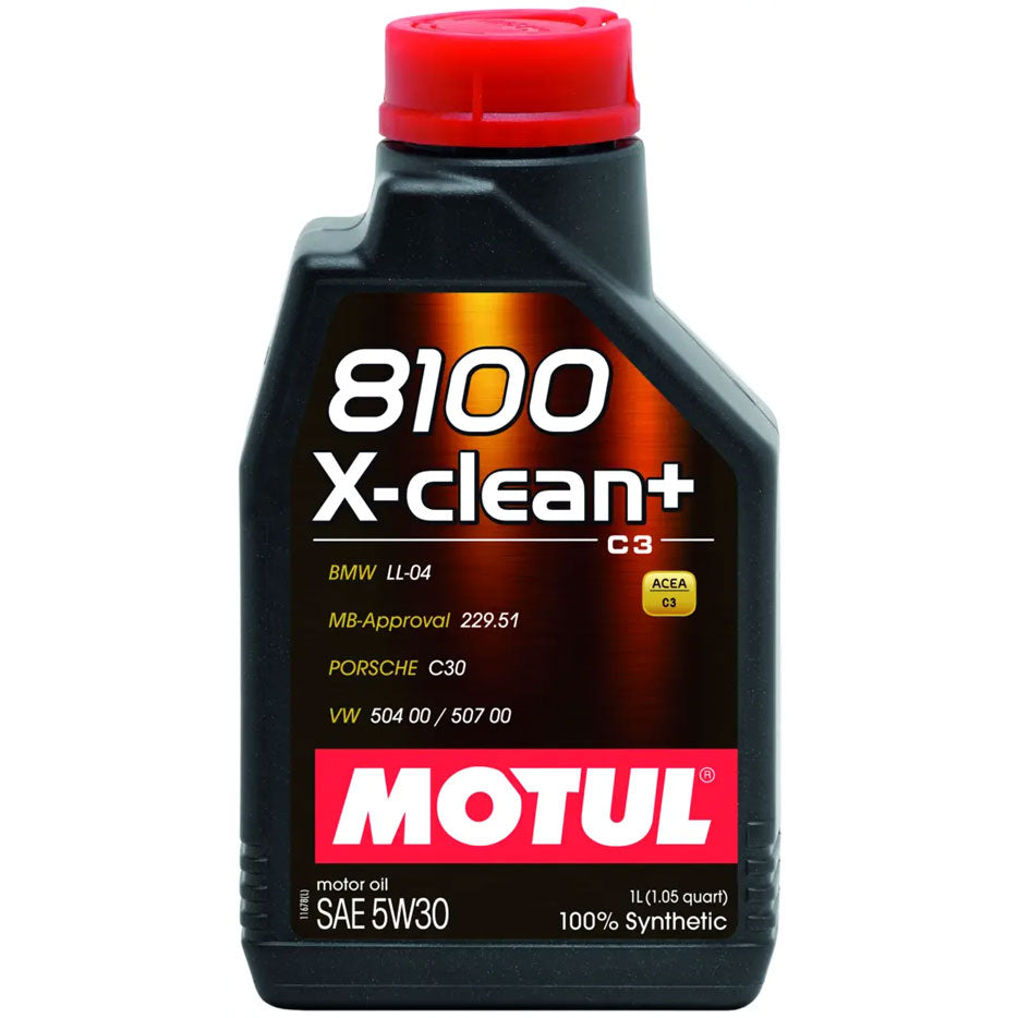 Motul 8100 X-CLEAN+ 5W30 Synthetic Engine Oil 1L