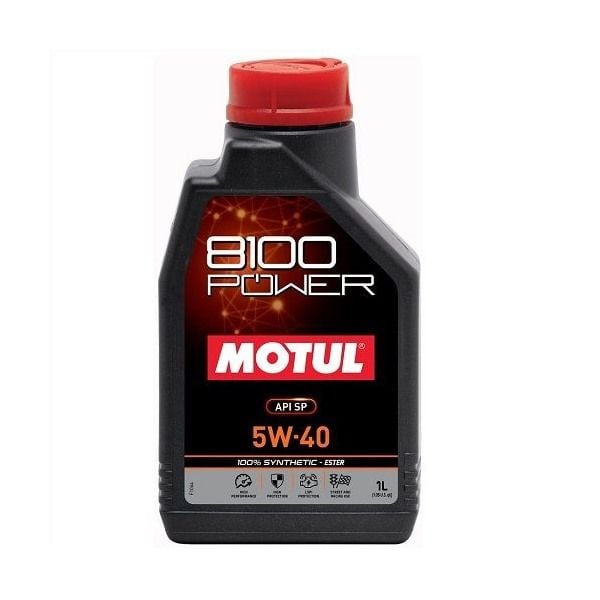 Motul 8100 POWER 5W40 Synthetic Engine Oil 1L