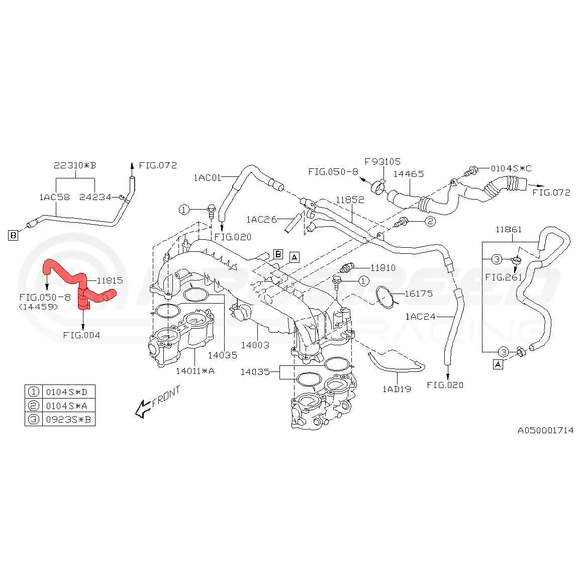 Subaru Genuine OEM PCV Breather Hose