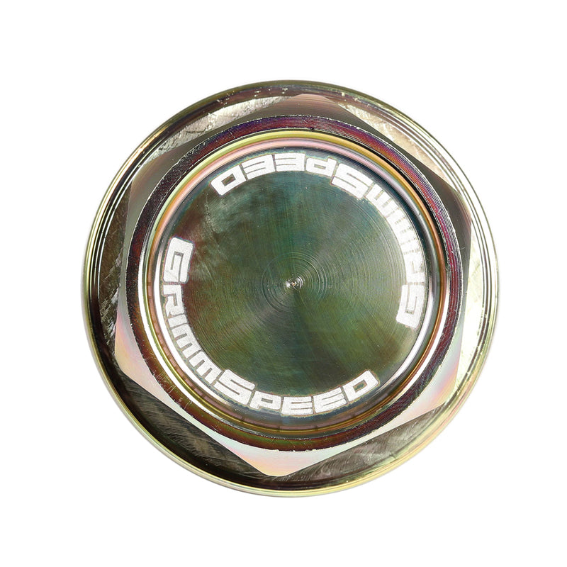 Grimmspeed "The Bolt" Oil Cap Yellow Zinc