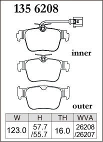 Dixcel M Type Rear Brake Pads