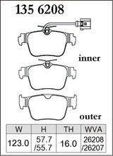 Dixcel M Type Rear Brake Pads