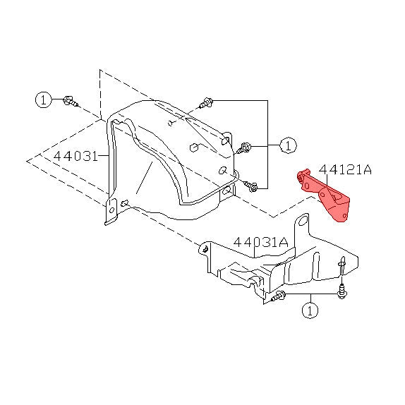 Subaru Genuine OEM Turbocharger Heat Shield Rear Bracket