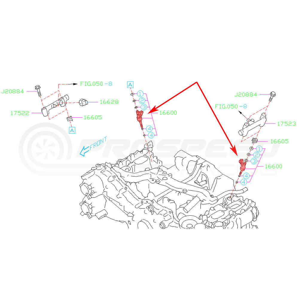 Subaru Genuine OEM DIT Fuel Injector - Subaru WRX VA/Levorg VM