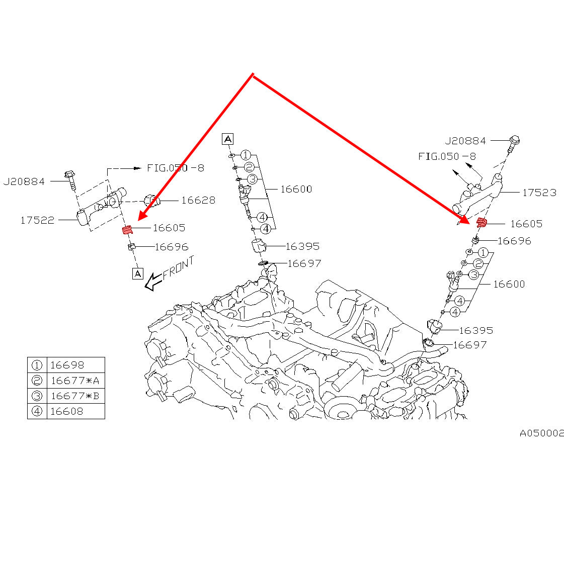 Subaru Genuine OEM Fuel Injector Holder Clip