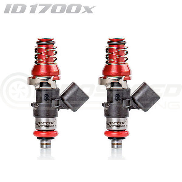 Injector Dynamics ID1750-XDS 48mm Injectors Set of 2 w/11mm Red Adaptor Top, 14mm Bottom O-Ring 1750.48.11.14.2