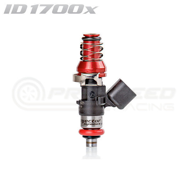 Injector Dynamics ID1750-XDS 48mm Single Injector w/11mm Red Adaptor Top, 14mm Lower O-Ring 1750.48.11.14