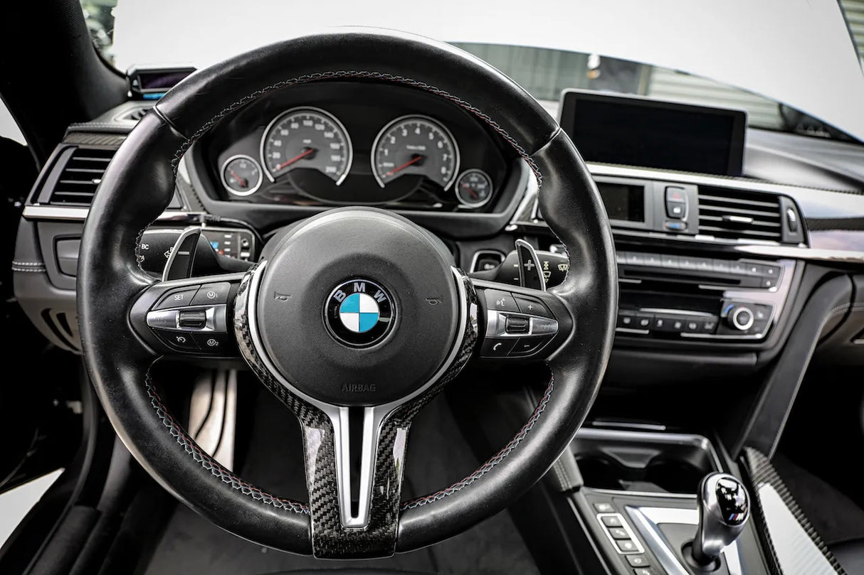 Armaspeed Carbon Fibre Steering Wheel Cover Black Twill
