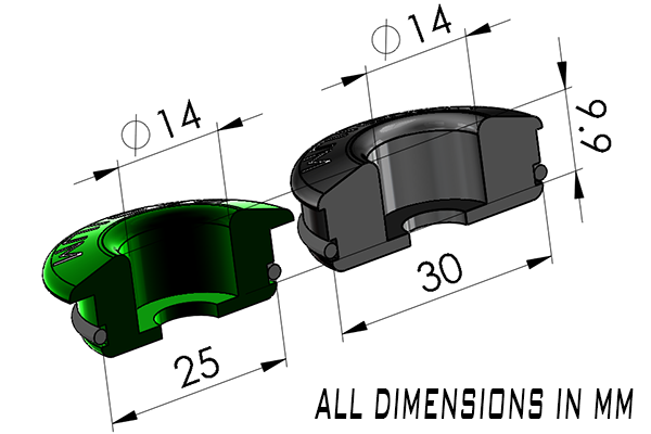 Radium Injector Seats for Top Feed Conversion Fuel Rails