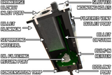 Radium Air Oil Separator w/RHD Bracket