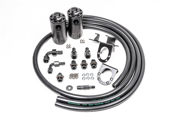Radium Engineering Dual Catch Can Kit Fluid Lock