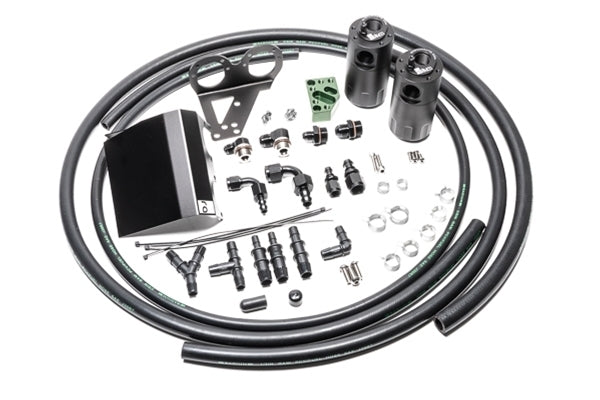 Radium Dual Catch Can Kit LHD - Subaru WRX 01-14/STI 01-21 20-0608-FL | Pro Speed Racing