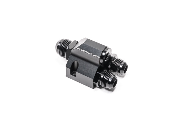 Radium Distribution Block 3 x 10AN ORB to 1 x 12AN ORB w/Fittings