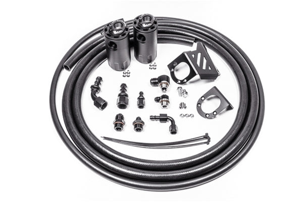 Radium Engineering Dual Catch Can Kit Fluid Lock