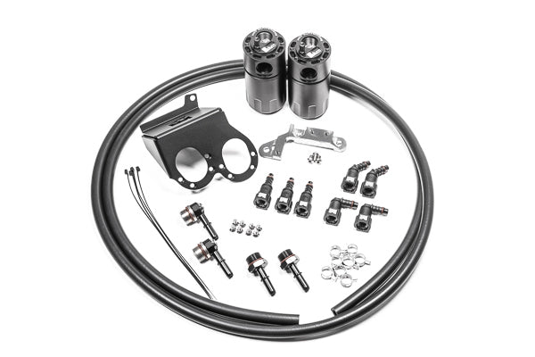 Radium Engineering Dual Catch Can Kit CCV Fluid Lock