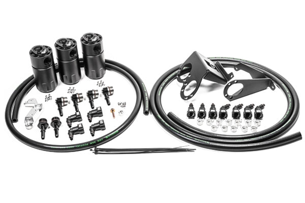 Radium Engineering Triple Catch Can Kit Fluid Lock