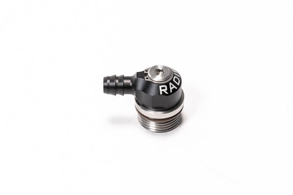 Radium V2 AN ORB to Hose Barb Low Profile Swivel Banjo Fitting