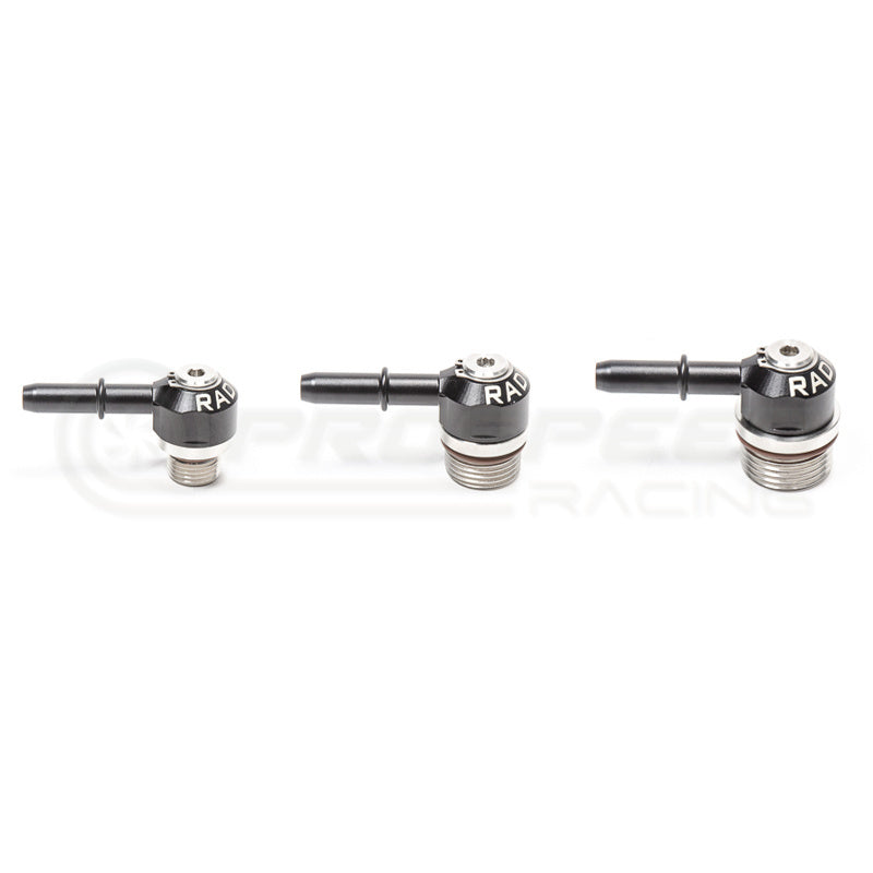 Radium V2 AN ORB to SAE Male EFI Quick Connect Low Profile Swivel Banjo Fitting 20-1000-06313 | PSR