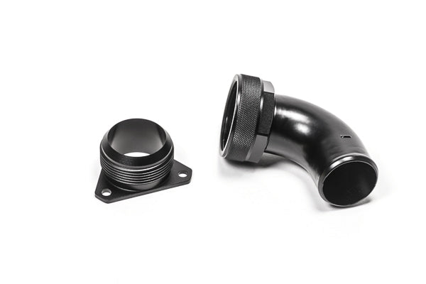 Radium FCST-X 3-Bolt Remote Mount Fill Neck - 24AN Elbow - 1.5" Barb