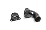 Radium FCST-X 3-Bolt Remote Mount Fill Neck - 24AN Elbow - 1.5" Barb