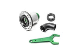 Radium Engineering Remote Mount Vented Female Dry Break 1.5In Elbow
