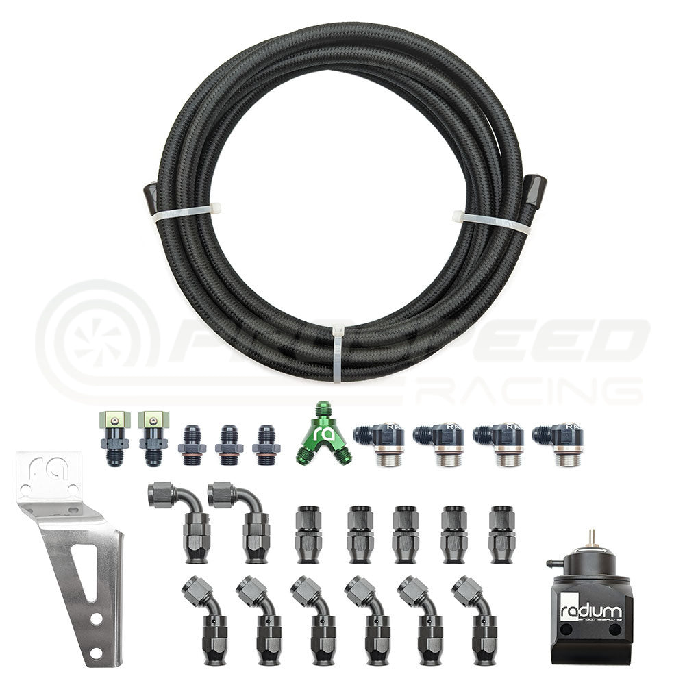 PSR by Radium Fuel Rail Plumbing Kit - Subaru WRX/STI/FXT/LGT (EJ20/EJ25)