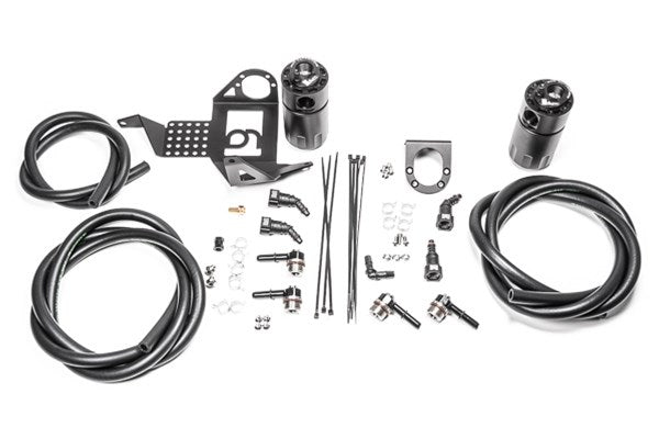 Radium Engineering Dual Catch Can Kit Fluid Lock