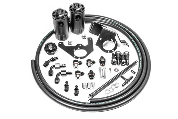 Radium Engineering Dual Catch Can Kit Fluid Lock