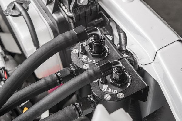 Radium Engineering Dual Catch Can Kit Fluid Lock