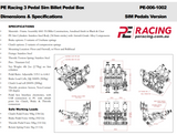 PE Racing Load Cell Sim Racing Pedals Kit - Professional Driver Training