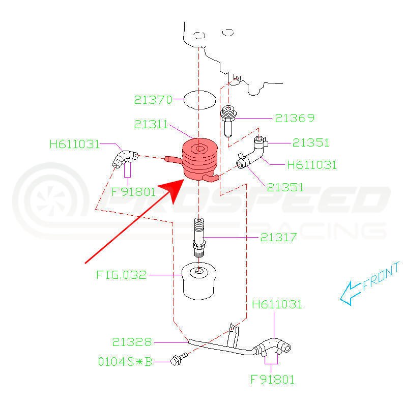 Subaru Genuine Oil Cooler Unit - Subaru WRX & STI 01-05/LGT 04-09 (EJ20/EJ25)