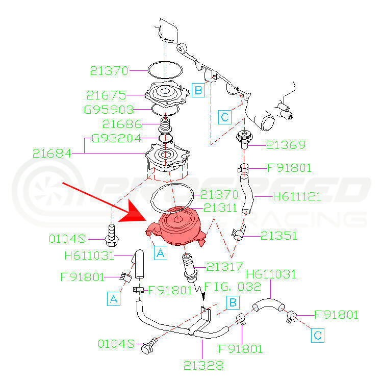 Subaru Genuine Oil Cooler Unit