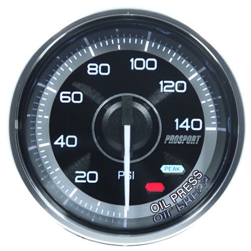 Prosport 52mm Crystal Series Oil Pressure Gauge