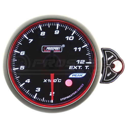 Prosport 52mm Halo PK Series Performance Gauge Range - Red/White/Blue