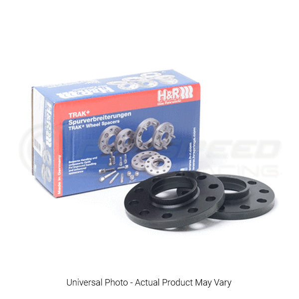 H&R Trak+ DR Wheel Spacers PAIR 12mm Black - Audi RS3 8V/R8/VW Golf Mk5,Mk6,Mk7/Scirocco/Passat 2455