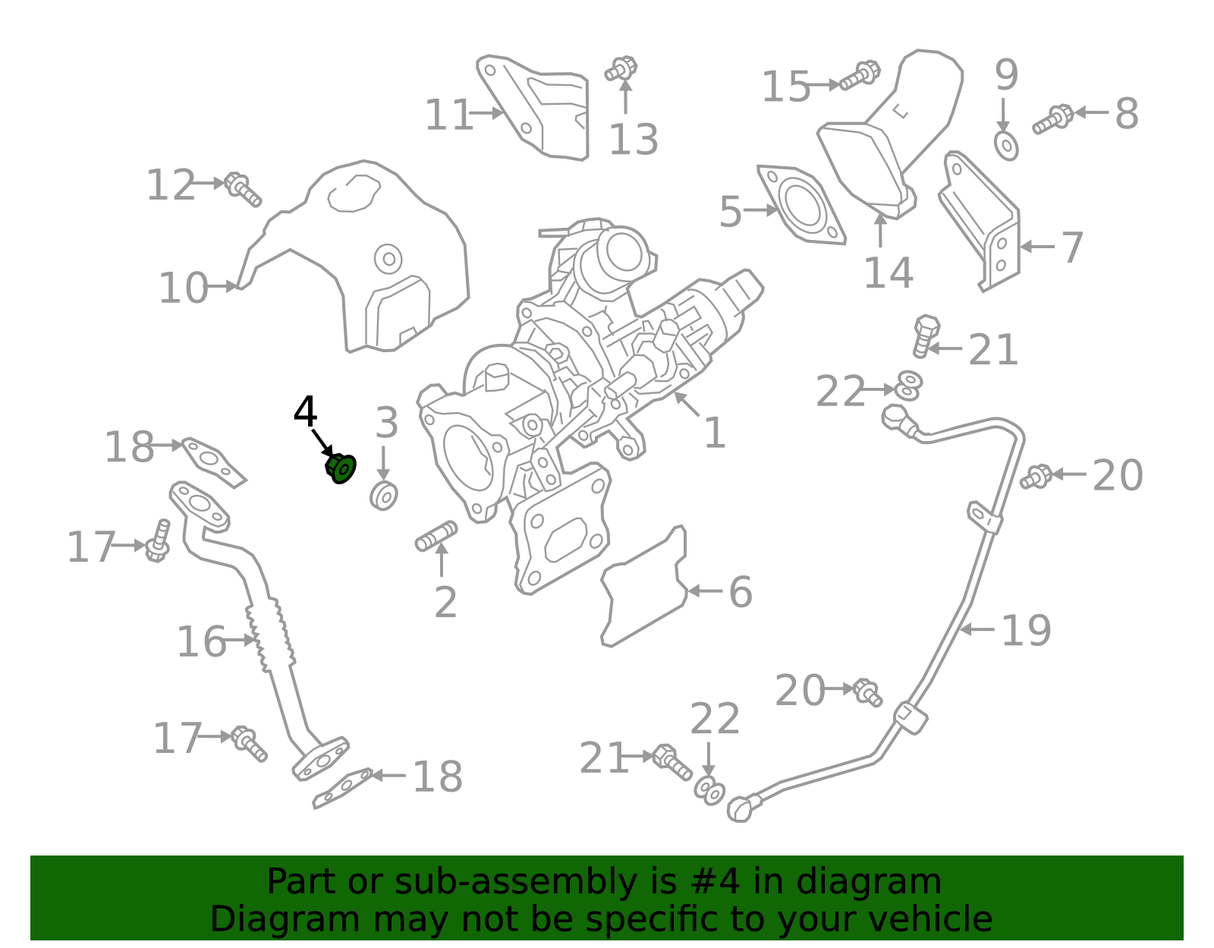 Mitsubishi Genuine Exhaust Manifold Nut SINGLE